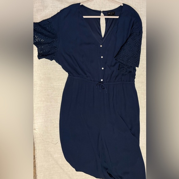 Lane Bryant Blue Jumper with Lace Sleeves Great for Christmas Parties - Picture 3 of 3